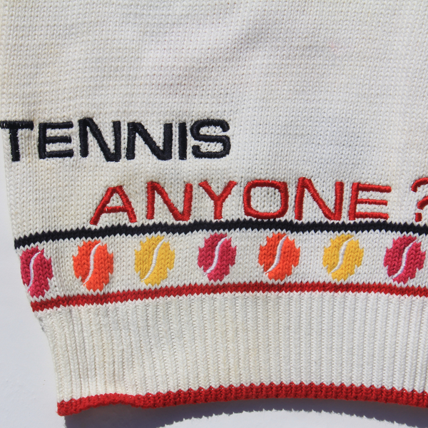 Tennis anyone? white cardigan