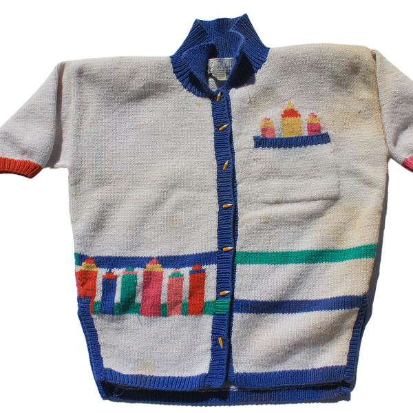 Color pencil cardigan