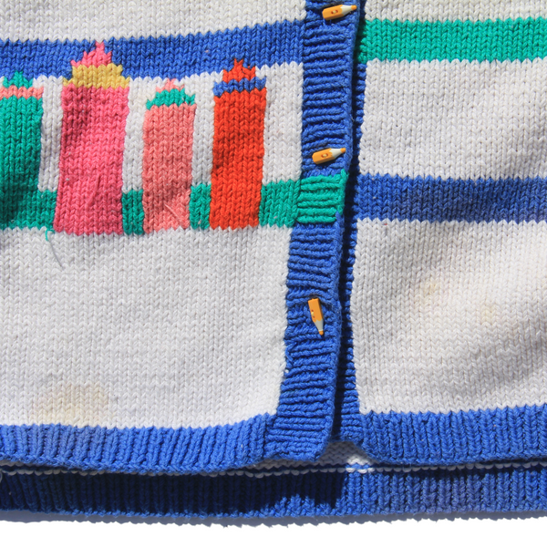 Color pencil cardigan
