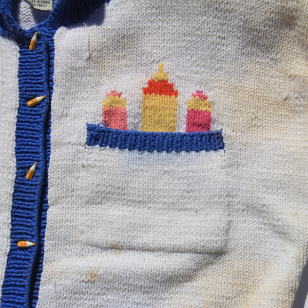 Color pencil cardigan