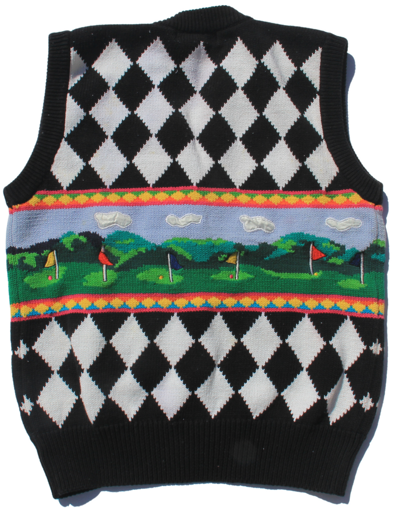 Argyle sweater 2025 vest golf